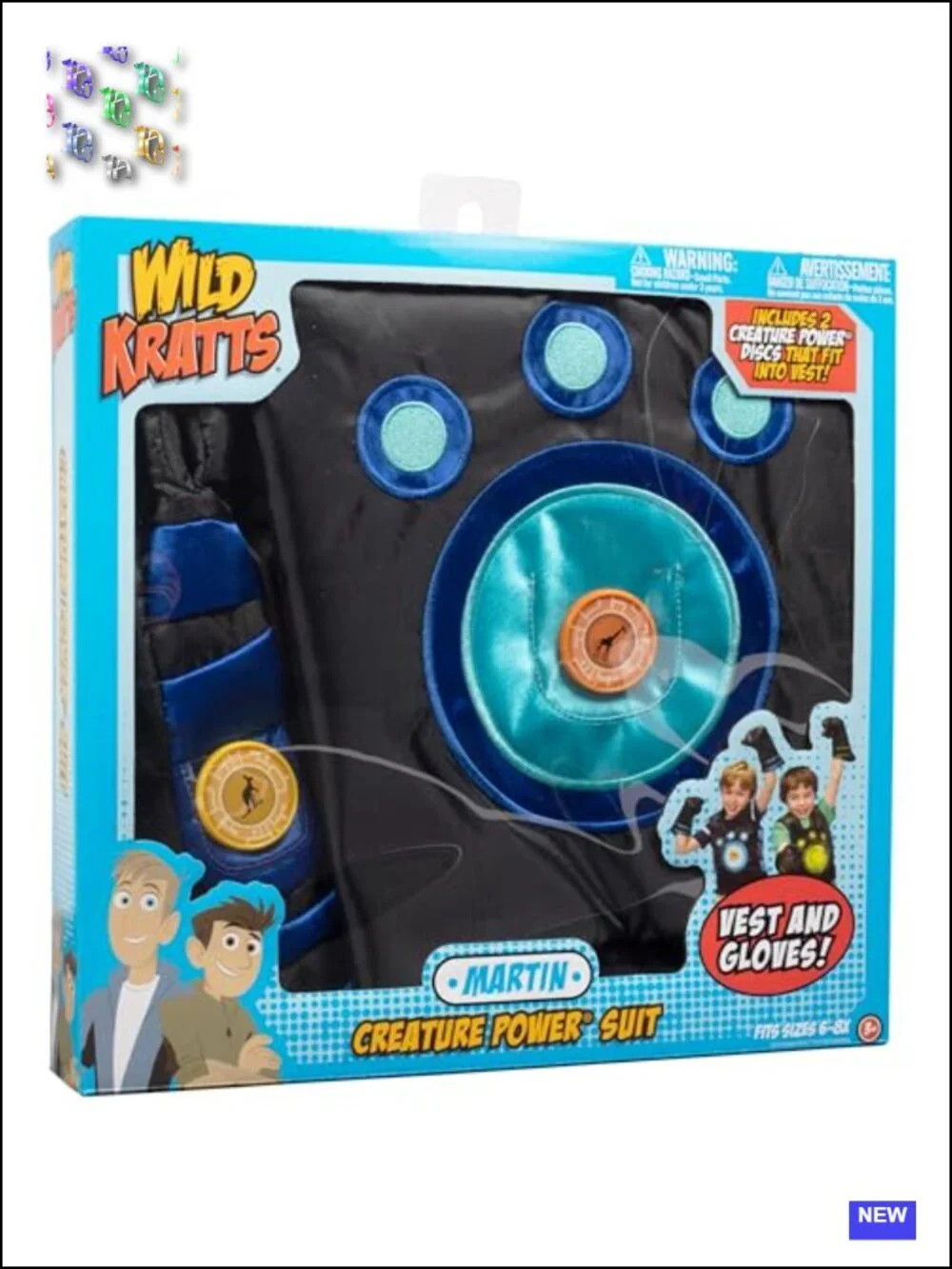 Wild Kratts Martin Creature Power Suit Costume with Vest, Gloves & 2 Discs